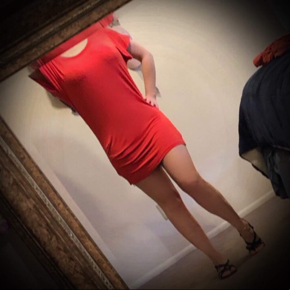 Lightweight coral dress/shirt